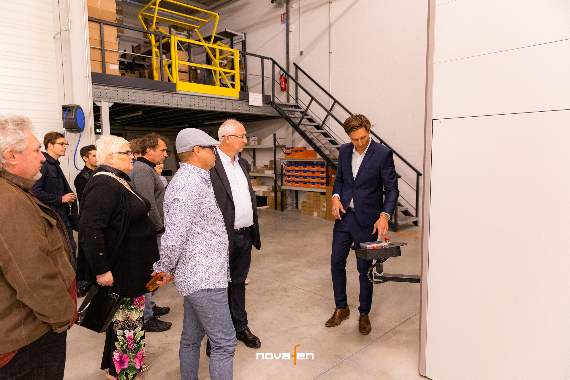 Visite de l'usine par Lionel Stoecklent